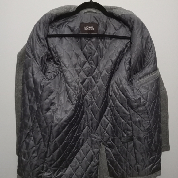 Michael Kors Gray Medium Wool Blend Coat - Picture 5 of 11